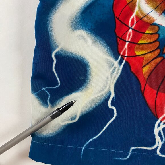 Vintage 90s Y2K Mermaid Anime All Over Print Shirt Mens Large Button Down Up R2 - Picture 8 of 11